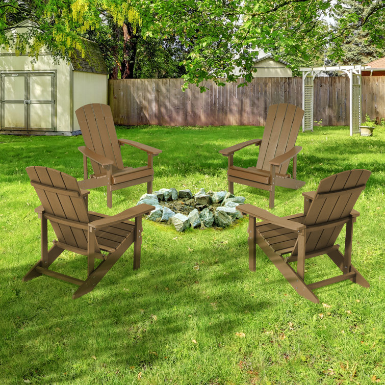 Rosecliff Heights Benayah Plastic/Resin Adirondack Chair Wayfair Canada